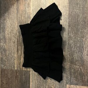 Amazon Black Mini Skirt with Ruffles
